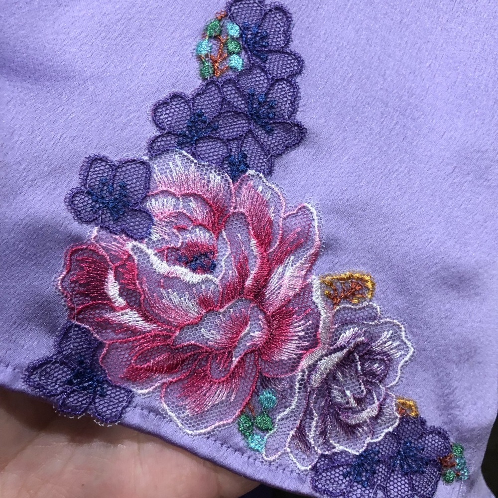 Victoria’s Secret Lavender Satin Kimono Robe Size XL - Picture 6 of 6